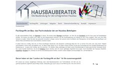 Desktop Screenshot of hausbauberater.net