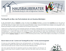 Tablet Screenshot of hausbauberater.net