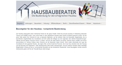 Desktop Screenshot of hausbauberater.de